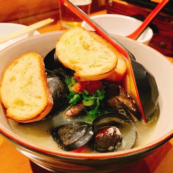 Guu with Garlic - "From Salt Spring Island" 12.80 Sake and garlic butter steamed mussels - Japanese Near Me - Vancouver, British Columbia Guu with Garlic - "From Salt Spring Island" 12.80 Sake and garlic butter steamed mussels - Japanese Near Me - Vancouver, British Columbia