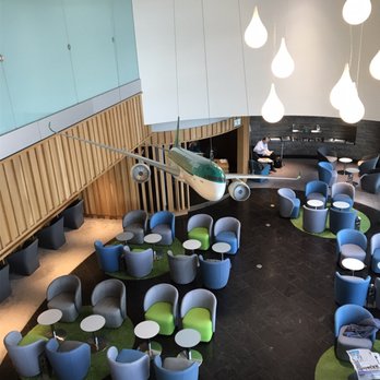 Aer Lingus Gold Circle Lounge - View from the quiet area upstairs - Airport Lounges Near Me - Dublin, D