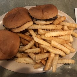 Sliders and fries