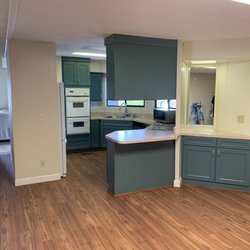 Cypress Cabinets - Kitchen remodel with custom color matched cabinets