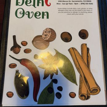 Delhi Oven - Menu - Indian Near Me - Sacramento, California