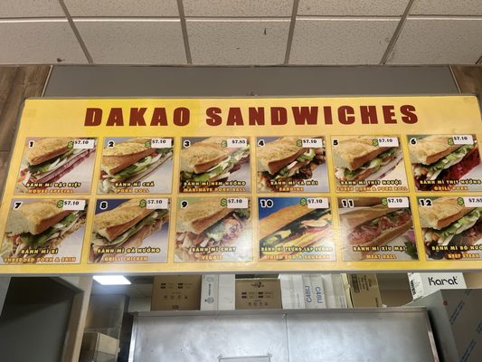 Menu photo 1 Dakao Sandwiches Las Vegas, NV Menu photo 1 Dakao Sandwiches Las Vegas, NV