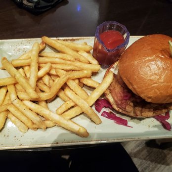 Renaissance Seattle Hotel - Chicken sandwich, not spicy at all but the bartender brought me some Korean hot sauce which made it delicious - Hotels Near Me - Seattle, Washington
