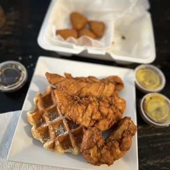 Cheeks Chicken & Waffles - Tenders and waffle lunch deal and Mac n cheese bites - Chicken Wings Near Me - Manchester, Connecticut Cheeks Chicken & Waffles - Tenders and waffle lunch deal and Mac n cheese bites - Chicken Wings Near Me - Manchester, Connecticut