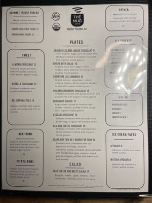 Menu photo 2 The Mug Cafe Mount Pocono, PA