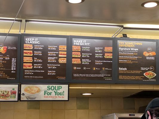Menu photo 2 Subway Hayward, CA Menu photo 2 Subway Hayward, CA