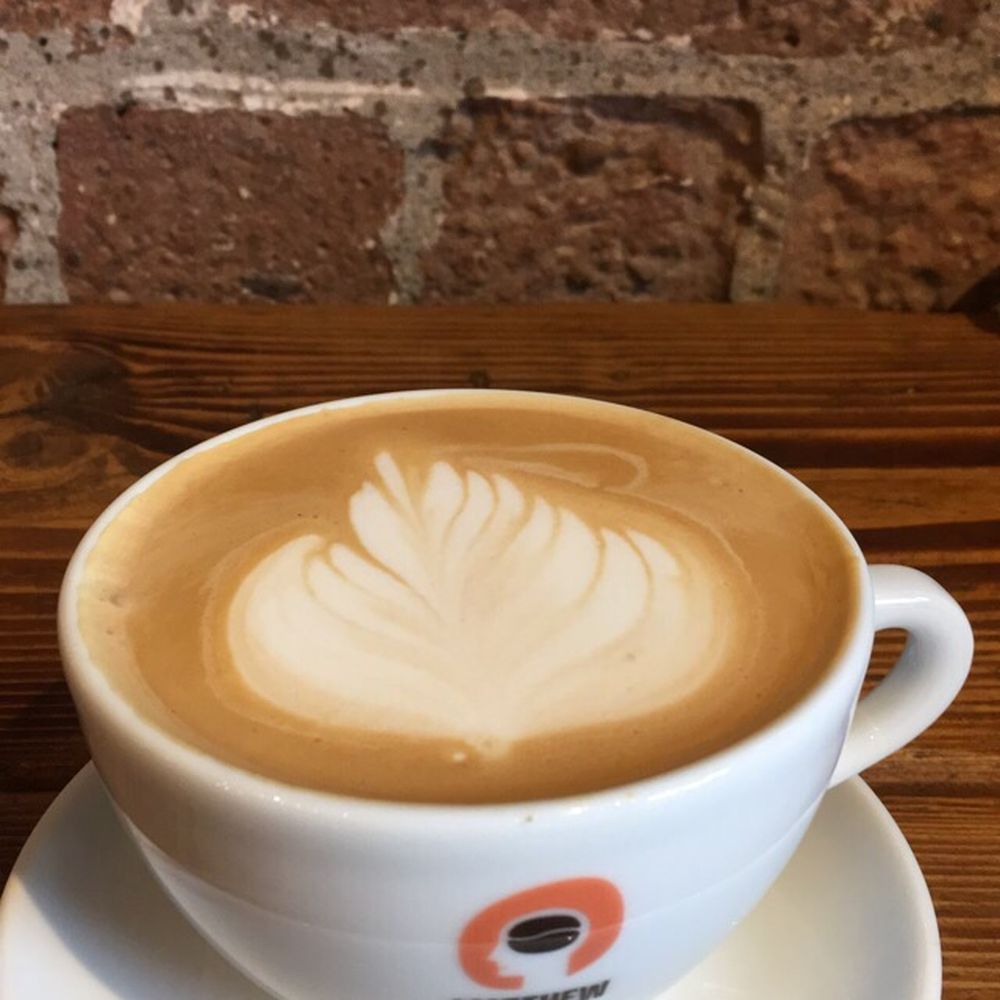 Puffle Waffle - Delicious latte! - Waffles Near Me - Liverpool, XMS