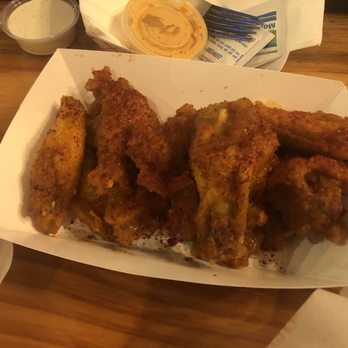 Chick-N-Beer - 12 piece Traditional Wings with hot buffalo sriracha sauce - Chicken Wings Near Me - Oklahoma City, Oklahoma Chick-N-Beer - 12 piece Traditional Wings with hot buffalo sriracha sauce - Chicken Wings Near Me - Oklahoma City, Oklahoma