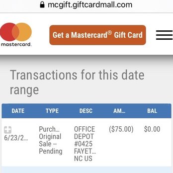 Office Depot - Office Depot $75.00 pending transaction for a $0.37 fee from their self service copy machine in 6-23-20. - Office Equipment Near Me - Fayetteville, North Carolina Office Depot - Office Depot $75.00 pending transaction for a $0.37 fee from their self service copy machine in 6-23-20. - Office Equipment Near Me - Fayetteville, North Carolina
