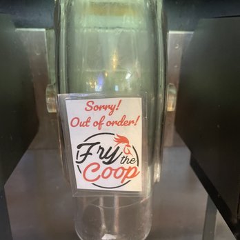 Fry the Coop - Elmhurst - NO ICE! Yet you had time to make special out of order signs? Fix the machine! Or at least warn customers before ripping them off. - American Near Me - Elmhurst, Illinois Fry the Coop - Elmhurst - NO ICE! Yet you had time to make special out of order signs? Fix the machine! Or at least warn customers before ripping them off. - American Near Me - Elmhurst, Illinois