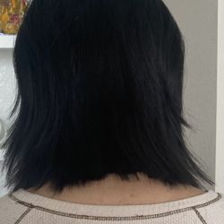 Shear Zen Salon - My "a-line" cut. I literally cried. My little sister tried to fix it a bit before my event.