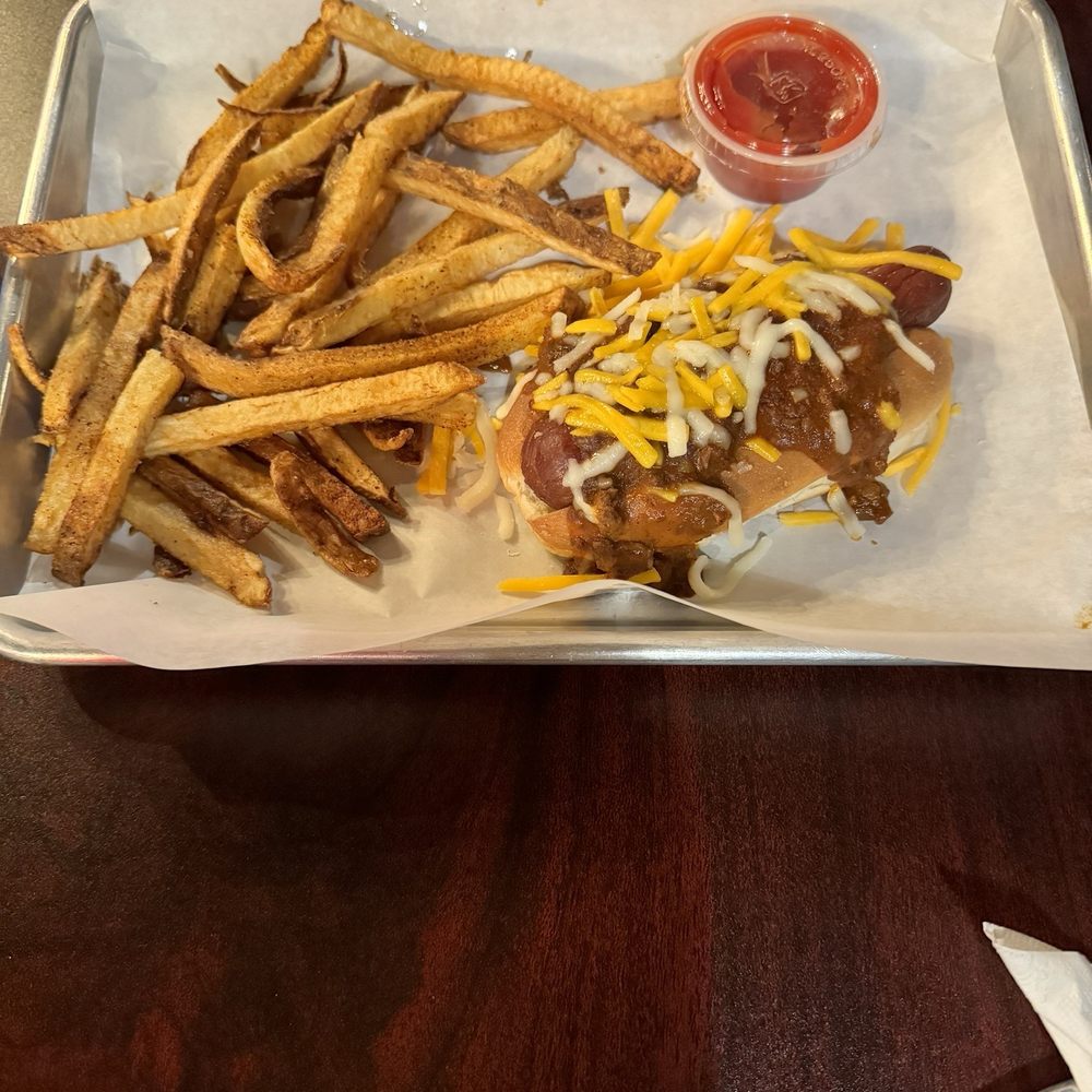 Hot dog with chili Hot dog with chili
