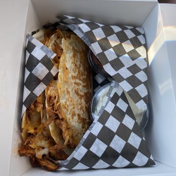 Rancho Relaxo to Go - Pulled pork quesadilla - Mexican Near Me - Etobicoke, Ontario Rancho Relaxo to Go - Pulled pork quesadilla - Mexican Near Me - Etobicoke, Ontario