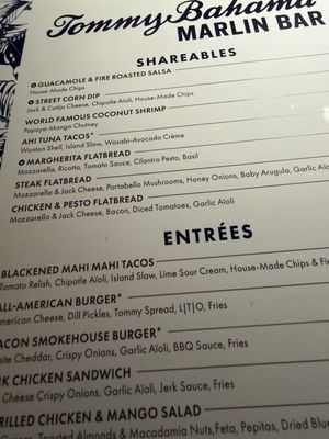 Menu photo 4 Tommy Bahama Marlin Bar Dania Beach, FL Menu photo 4 Tommy Bahama Marlin Bar Dania Beach, FL