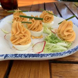 Southern Tide - Pimento cheese deviled eggs