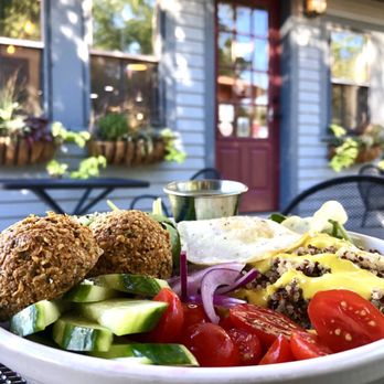 LANEY & LU - Falafel bowl $11.50, added egg on top $-- DELICIOUS! - Juice Bars & Smoothies Near Me - Exeter, New Hampshire