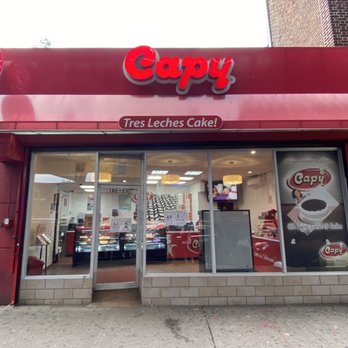Capy - a storefront with a red awning - Desserts Near Me - Corona, New York