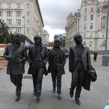 Liverpool Pier Head - Beatles Statues - Landmarks & Historical Buildings Near Me - Liverpool, XMS