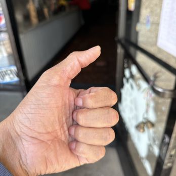 London Fish & Chips - My finger- thumbs up for this place - Fish & Chips Near Me - Modesto, California