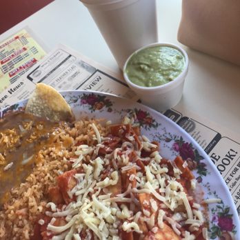 Regio's Mexican Food - Chilaquiles combo, side of guacamole and champurado! - Mexican Near Me - Phoenix, Arizona Regio's Mexican Food - Chilaquiles combo, side of guacamole and champurado! - Mexican Near Me - Phoenix, Arizona