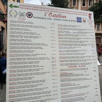 L'Ostellino - Menu - Italian Near Me - Pisa, PI
