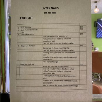 Lively Nails - Pedicure prices! - Nail Salons Near Me - San Diego, California Lively Nails - Pedicure prices! - Nail Salons Near Me - San Diego, California
