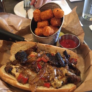 Smoqued California BBQ - Brisket cheese steak sandwich - Barbeque Near Me - Orange, California Smoqued California BBQ - Brisket cheese steak sandwich - Barbeque Near Me - Orange, California