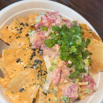 Tiger Plate - Poke Nachos - Hawaiian Near Me - Costa Mesa, California