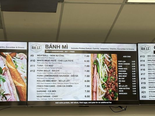 Menu photo 1 Ba Le Sandwich Shop Alhambra, CA Menu photo 1 Ba Le Sandwich Shop Alhambra, CA