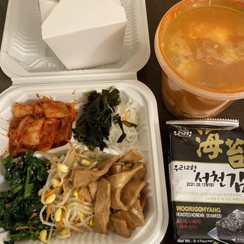 Mom's Tofu House - Medium seafood tofu soup - Korean Near Me - Millbrae, California Mom's Tofu House - Medium seafood tofu soup - Korean Near Me - Millbrae, California