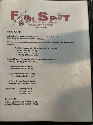 Menu photo 4 The Fish Spot Texas City, TX Menu photo 4 The Fish Spot Texas City, TX