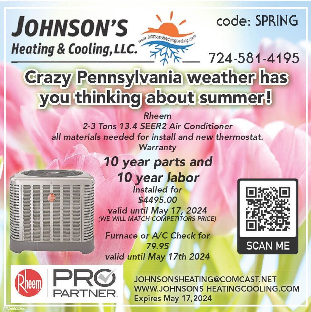 Slide of Johnson's Heating & Cooling