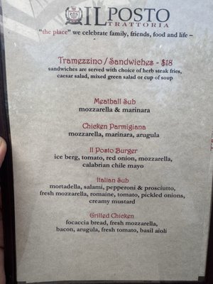Menu photo 5 Il Posto Trattoria Napa, CA