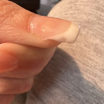 City Nails & Spa - Bad nail job. This is what 2 hours got me. - Nail Salons Near Me - Buford, Georgia