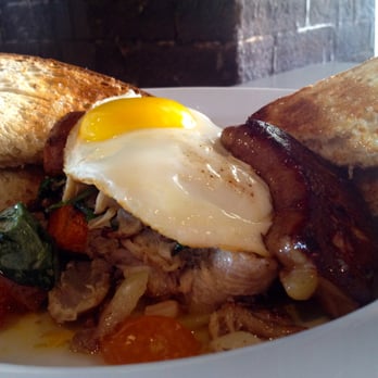 Tally's Silver Spoon - Duck, duck, goose (duck confit, onion, arugula, sweet potatoes, foie gras, sunny egg, gooseberries, toast) - Desserts Near Me - Rapid City, South Dakota Tally's Silver Spoon - Duck, duck, goose (duck confit, onion, arugula, sweet potatoes, foie gras, sunny egg, gooseberries, toast) - Desserts Near Me - Rapid City, South Dakota