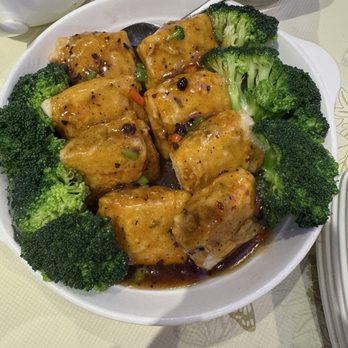 Lotus Vegetarian Restaurant - 78-Crispy Stuffed Tofu with Black Bean Sauce - Vegan - Vegetarian Near Me - Scarborough, Ontario Lotus Vegetarian Restaurant - 78-Crispy Stuffed Tofu with Black Bean Sauce - Vegan - Vegetarian Near Me - Scarborough, Ontario