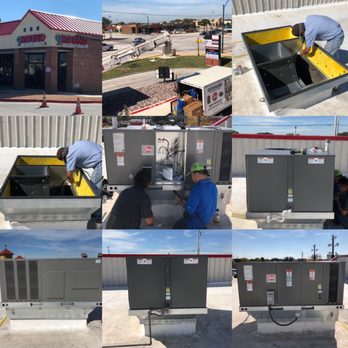 DC Air Conditioning & Heating - Rheem 5 Ton RTU & Teco Metal Custom curb adapter @ 9 Round Kickboxing Fitness - Heating & Air Conditioning/HVAC Near Me - Garland, Texas DC Air Conditioning & Heating - Rheem 5 Ton RTU & Teco Metal Custom curb adapter @ 9 Round Kickboxing Fitness - Heating & Air Conditioning/HVAC Near Me - Garland, Texas