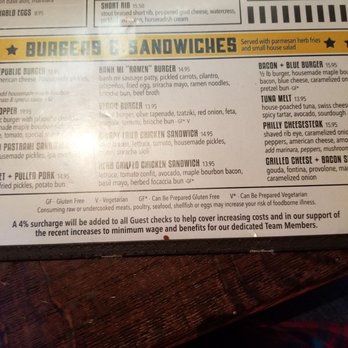 Draft Republic Carlsbad - 4% surcharge to cover the cost of them taking care of their employees. - Comfort Food Near Me - Carlsbad, California
