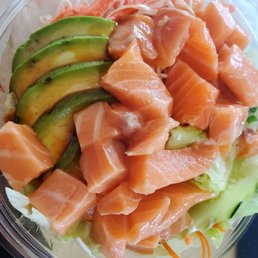 Poke bowl with extra salmon Poke bowl with extra salmon
