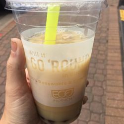 Spice of Life Tea Shop - Bubble tea. Green tea with almond milk and vanilla.