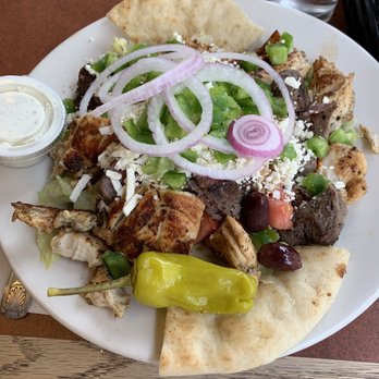 Mythos - Beef & Chicken Souvlaki Salad - Greek Near Me - Buffalo, New York