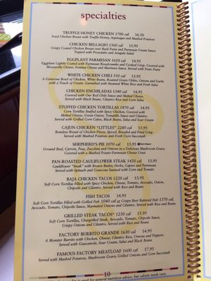 Menu photo 3 The Cheesecake Factory Des Moines, IA Menu photo 3 The Cheesecake Factory Des Moines, IA