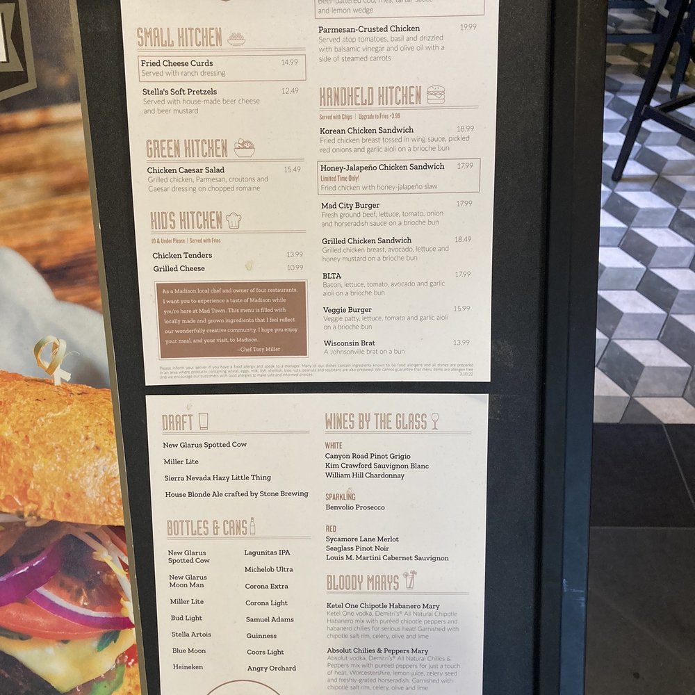 Mad Town Gastropub - Menu - Gastropubs Near Me - Madison, Wisconsin Mad Town Gastropub - Menu - Gastropubs Near Me - Madison, Wisconsin