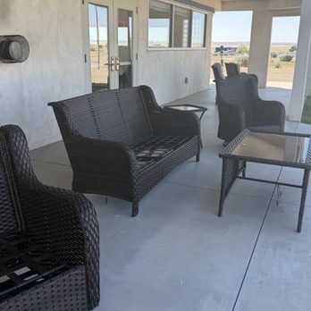 Route 66 RV Resort - Outside patio from rec area - RV Parks Near Me - Albuquerque, New Mexico Route 66 RV Resort - Outside patio from rec area - RV Parks Near Me - Albuquerque, New Mexico