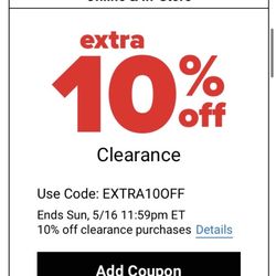 Belk Dept Store - You would think this coupon would work since it says clearance... But no!