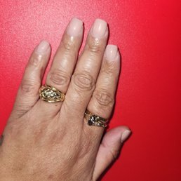 I got a dipped mani