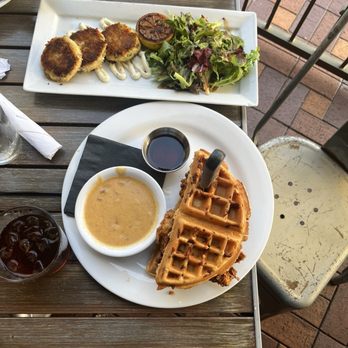 Rockwell's Bakery, Cafe & Bar - Crab Cakes and Chicken n Waffles - American Near Me - San Clemente, California Rockwell's Bakery, Cafe & Bar - Crab Cakes and Chicken n Waffles - American Near Me - San Clemente, California