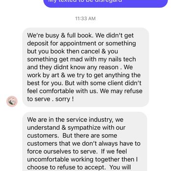 Lavish Nail Studio - Rude unprofessional do not come to this place. They're fake and all smiles because they just want your money. They have no accountability - Nail Salons Near Me - Garden Grove, California