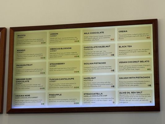 Menu photo 1 Pitango Gelato & Coffee Alexandria, VA Menu photo 1 Pitango Gelato & Coffee Alexandria, VA