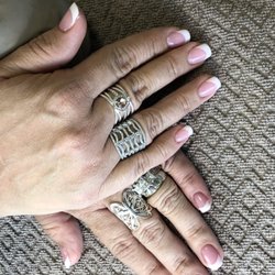Nails by Lena - Pink and white